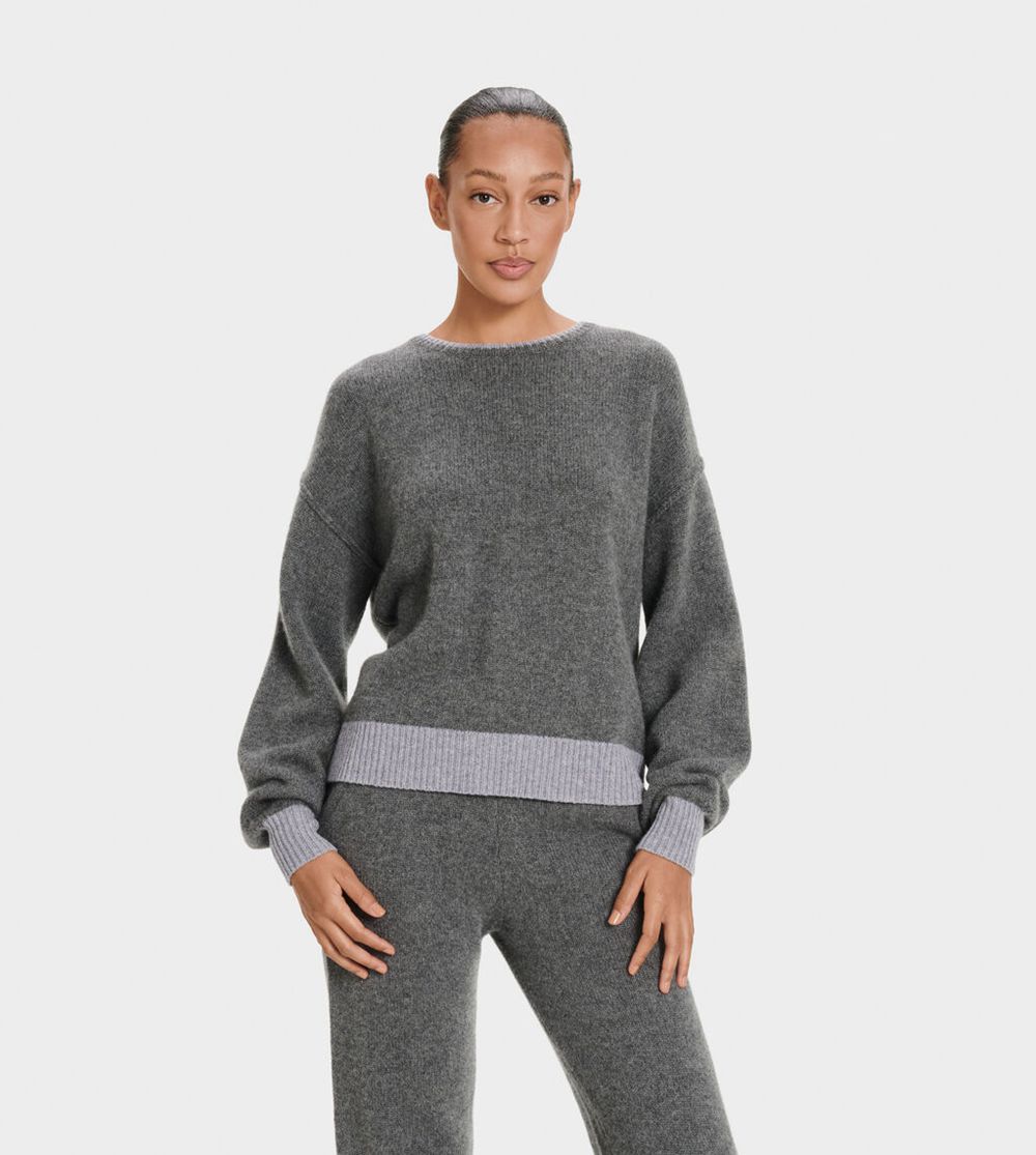 Ugg Sweater Canada - Ugg Women's Renata Cashmere-Blend Crewneck Grey